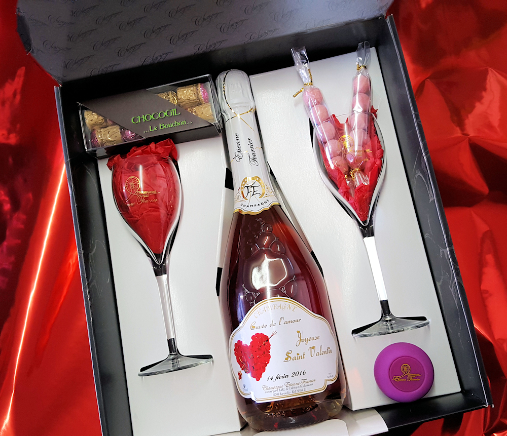 Coffret à vin Amour pour la Saint Valentin